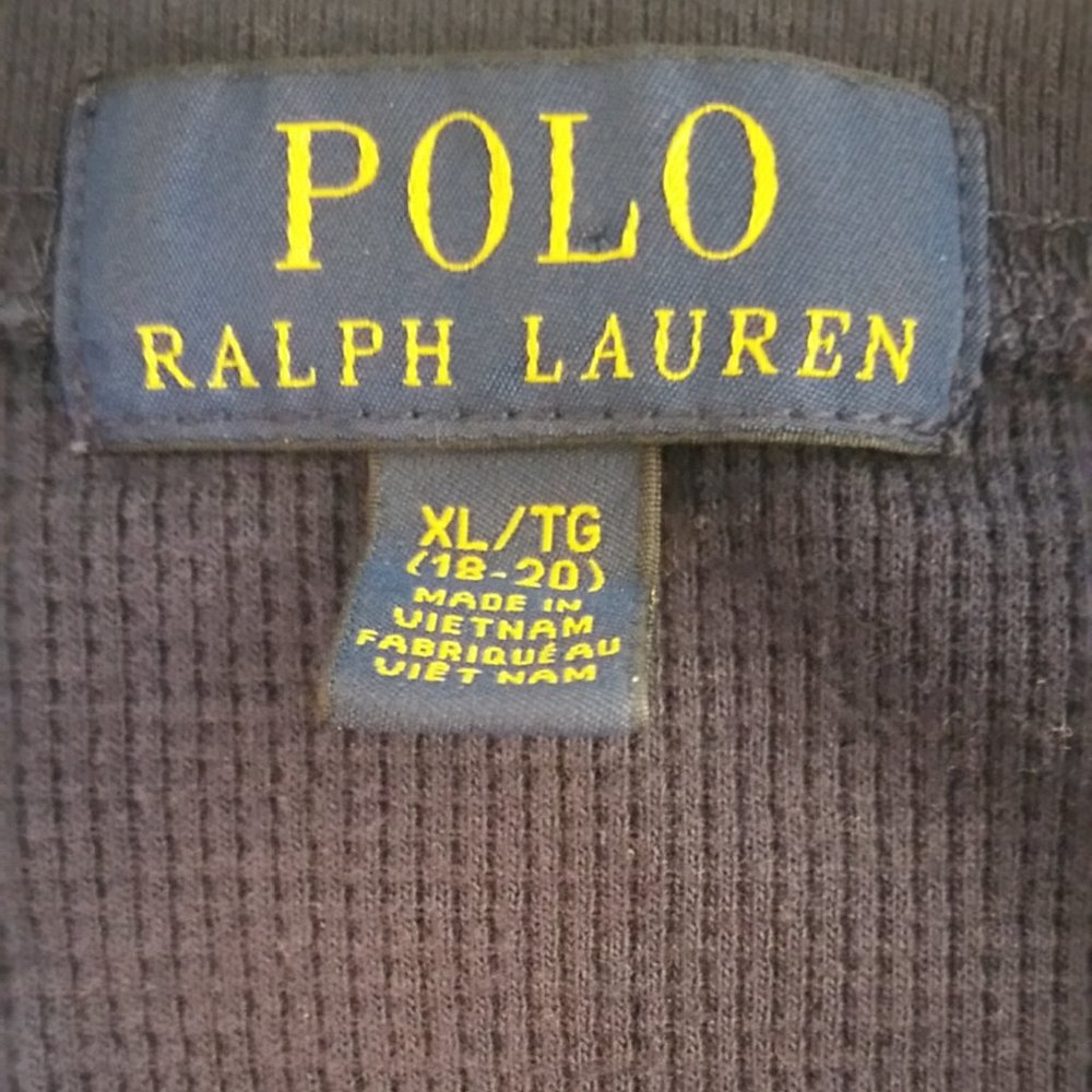 Ralph Lauren Polo Big Boys Waffle Knit LS Tshirt - Picture 7 of 7